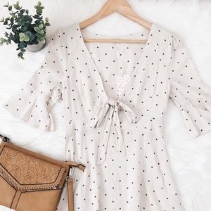 NWT✨Free People All Yours A-Line Polka Dot Mini